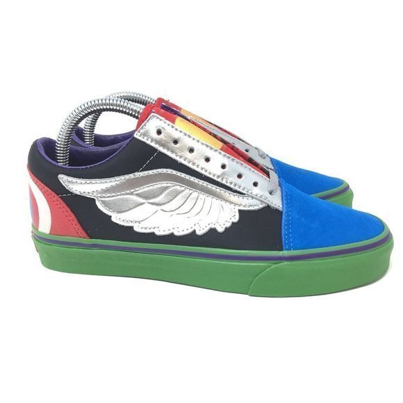 Vans Old Skool Avengers Hulk‎ Iron Man Thor Captian America Shoes Women's Size 8 - Picture 4 of 6